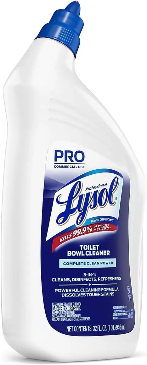 Professional Lysol, RAC74278EA, Power Toilet Bowl Cleaner, 1 Each, Blue,Green