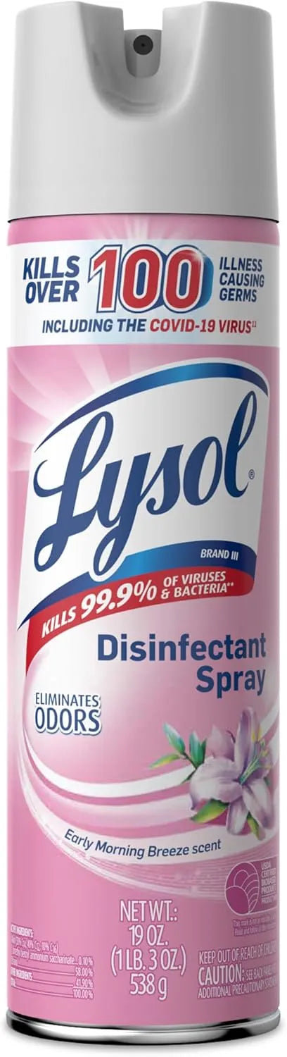 Lysol Disinfectant Spray, Sanitizer, Deodorizer, Morning Breeze, 19 oz